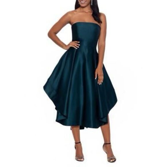 Betsy & Adam Dresses & Skirts - Womens Satin Strapless Evening Dress Size 4‎